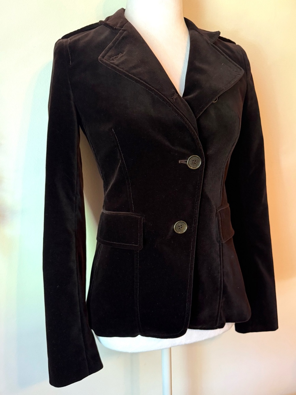 Theory Brown Velvet Jacket